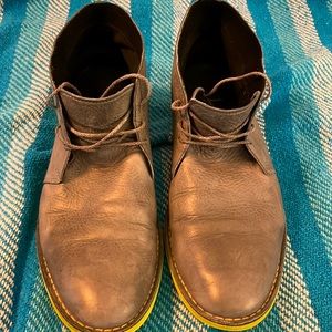 Grey Cole Haan Ankle Boots With Green Sole-Worn Twice!